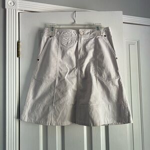 Marc Jacobs A-Line Cream Skirt